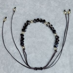 Pretty Black Krakovski Crystal Bracelet